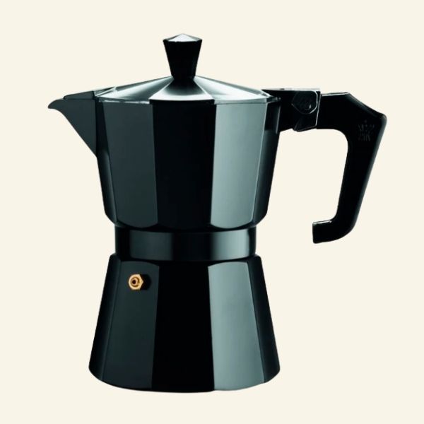 Pezzetti Black Enamel Moka Pot 3 Cup